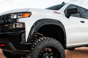 Chevrolet Silverado 1500 Fender Flares - Rough Country - Defender - G1C Overcast - '19-'22